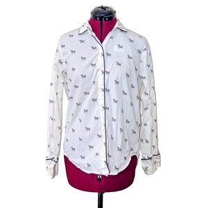 GapBody Pajama Set Women’s Small Zebra Print Shirt & Pants Elastic Waist S